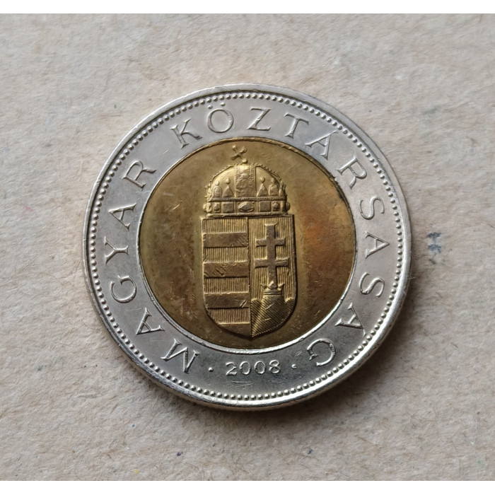 Венгрия 100 Форинтов 2008 год , Биметалл