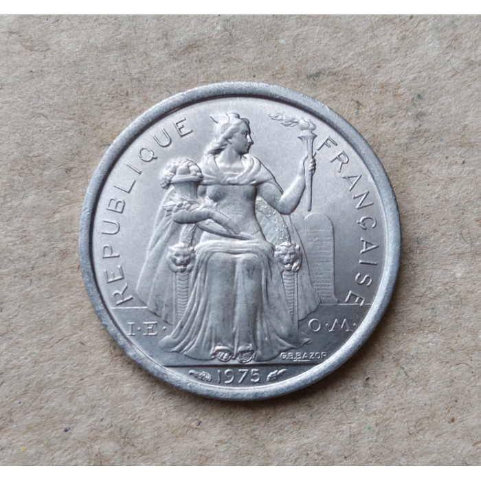 Французская Полинезия 1 Франк 1975 год