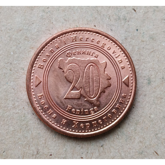 Босния и Герцеговина 20 Фенингов 2021 год