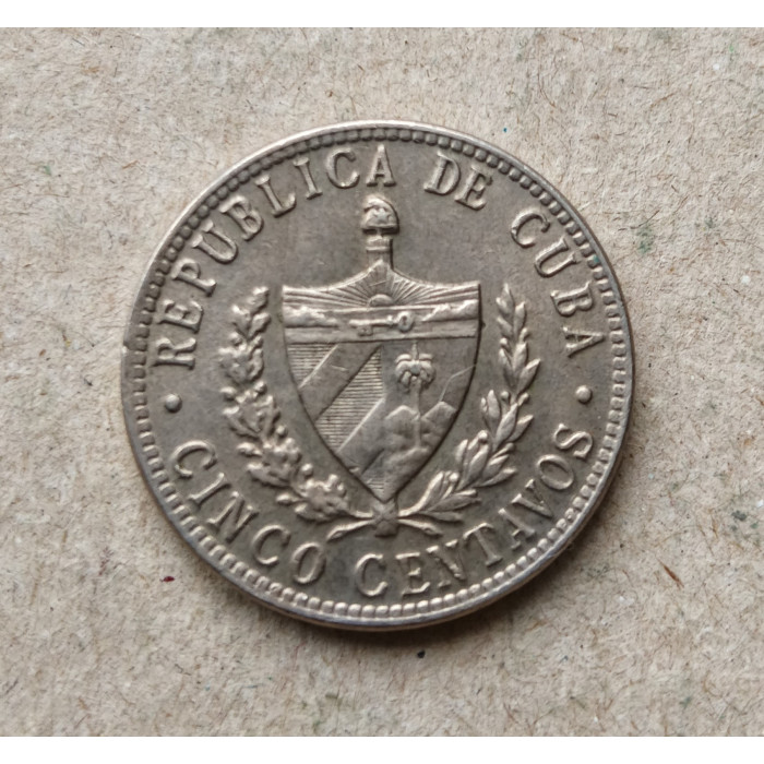 Куба 5 сентаво 1946 год