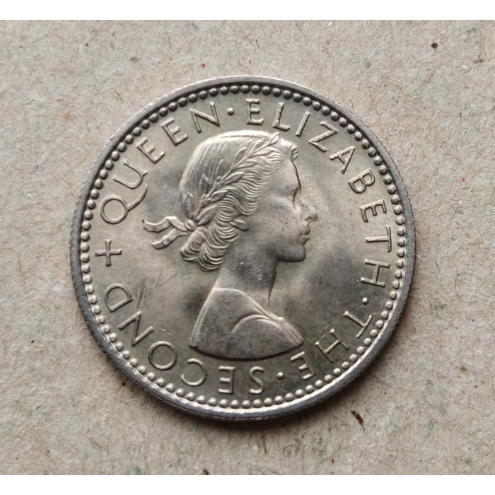 Новая Зеландия 6 Пенсов 1964 год , Птица гуйя