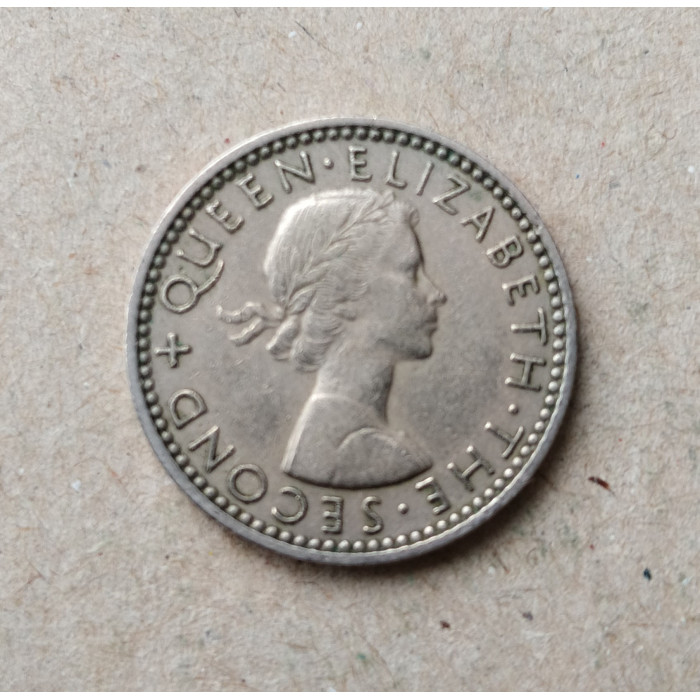 Новая Зеландия 6 Пенсов 1959 год , Птица гуйя