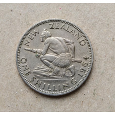 Новая Зеландия 1 Шиллинг 1964 год , Воин Маори