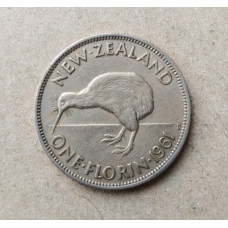 Новая Зеландия 1 Флорин 1961 год , Птица Киви