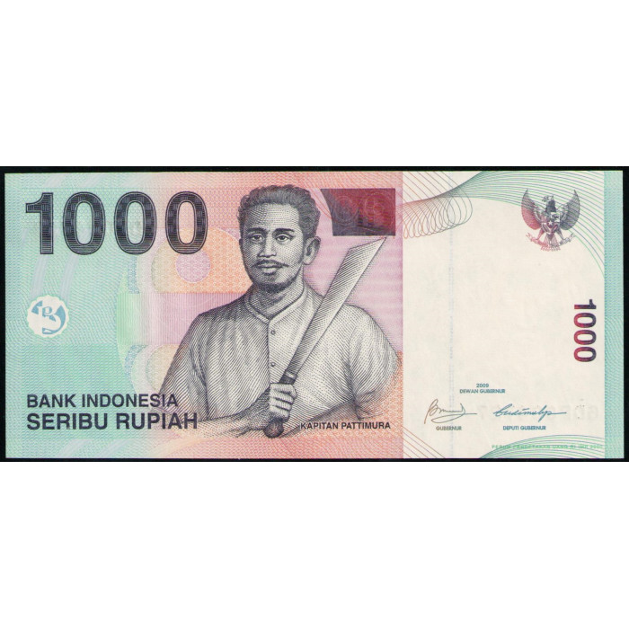 Индонезия 1000 Рупий 2009 год , UNC