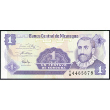 Никарагуа 1 Сентаво 1991 год , UNC 