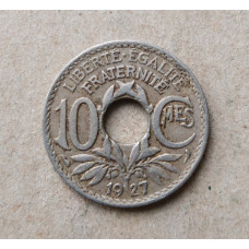 Франция 10 Сентим 1927 год