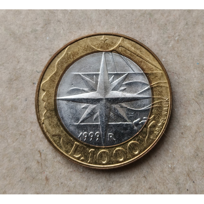 Сан-Марино 1000 лир 1999 год , Исследование , Биметалл