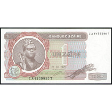 Заир 1 заир 1979 год , UNC