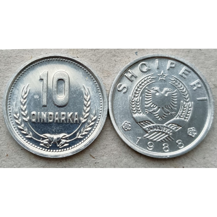 Албания 10 Киндарок 1988 год , UNC