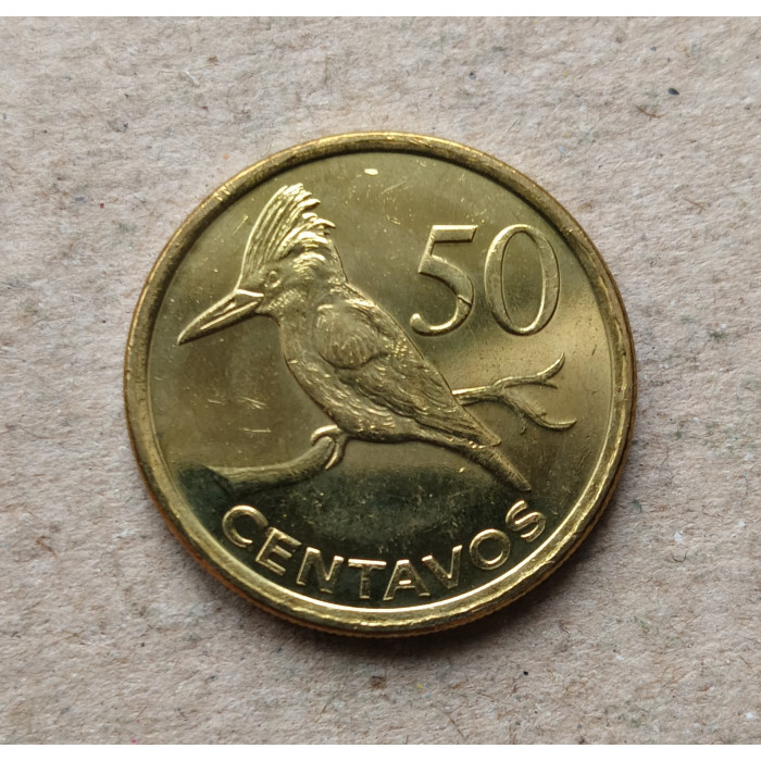 Мозамбик 50 Сентаво 2012 год , Пегий зимородок