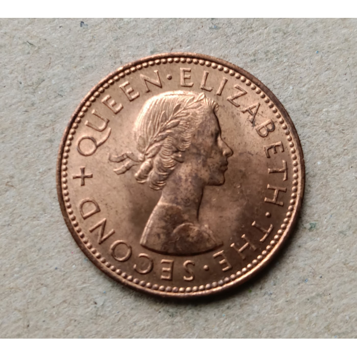 Новая Зеландия 1/2 Пенни 1965 год , Амулет народа маори