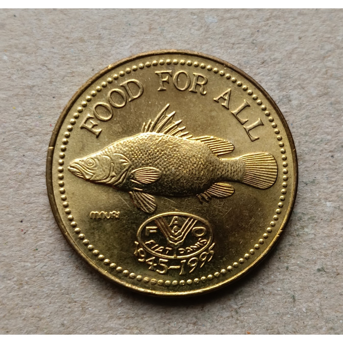 Уганда 200 шиллингов 1995 год , ФАО , Нильский окунь