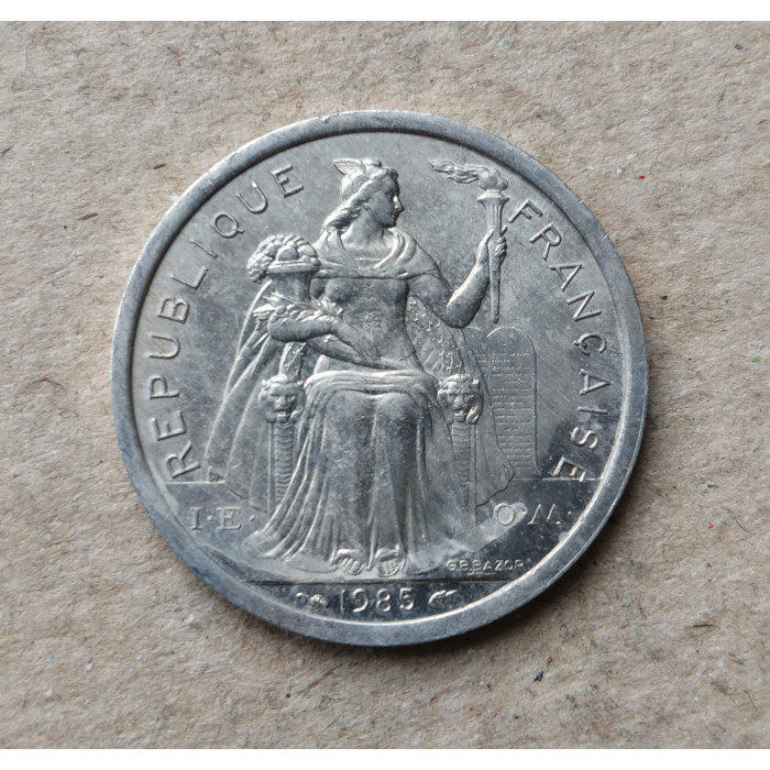 Французская Полинезия 2 Франка 1985 год