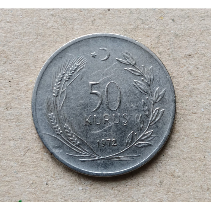 Турция 50 Куруш 1972 год