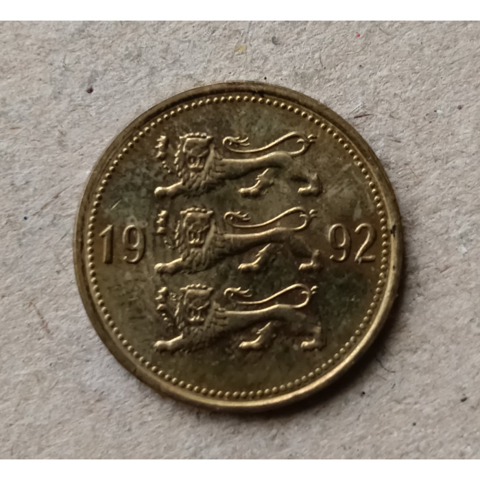 Эстония 50 Сентов 1992 год