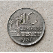 Бразилия 10 Сентаво 1970 год