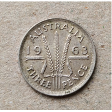 Австралия 3 Пенса 1963 год