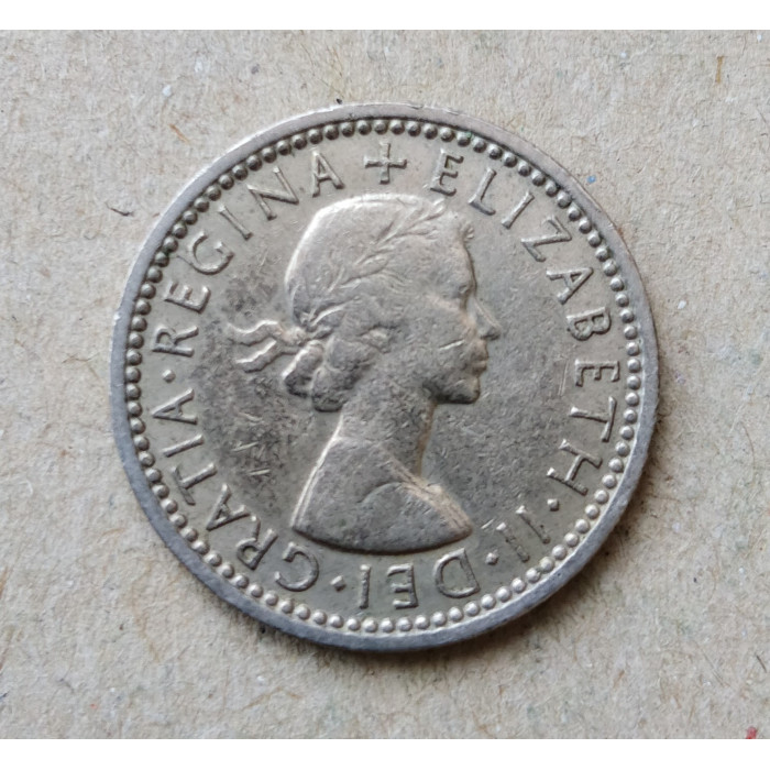 Великобритания 6 Пенсов 1962 год