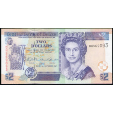 Белиз 2 Доллара 2007 год , UNC