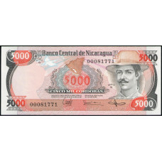 Никарагуа 5000 Кордоба 1985 год , UNC