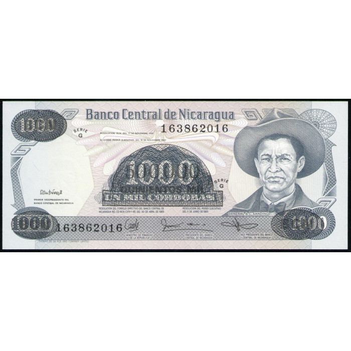 Никарагуа 500000 Кордоба 1987 год , UNC