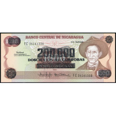 Никарагуа 200000 Кордоба 1990 год , UNC