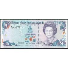 Каймановы острова 1 Доллар 2003 год , UNC , 500 лет открытия Каймановых островов