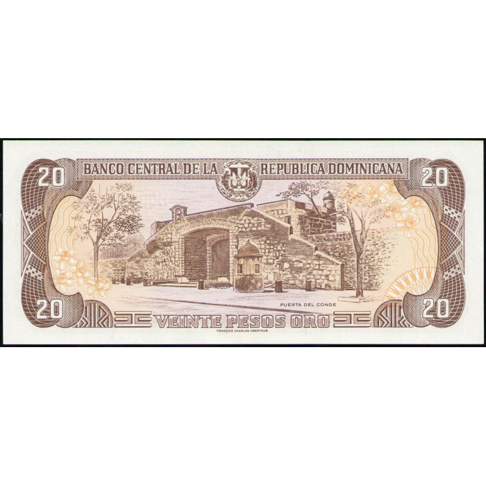 Доминиканская Республика 20 Песо 1998 год , UNC