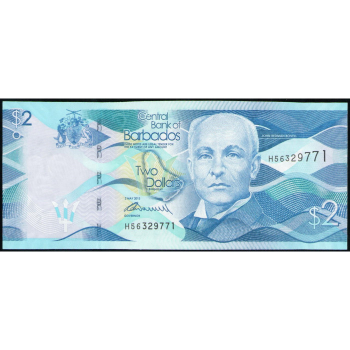 Барбадос 2 доллара 2013 год , UNC