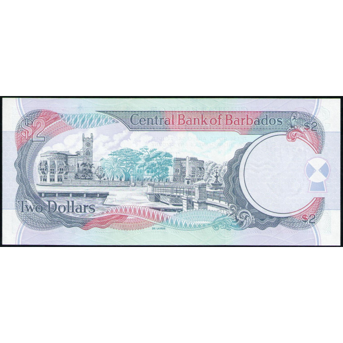 Барбадос 2 доллара 2000 год , UNC