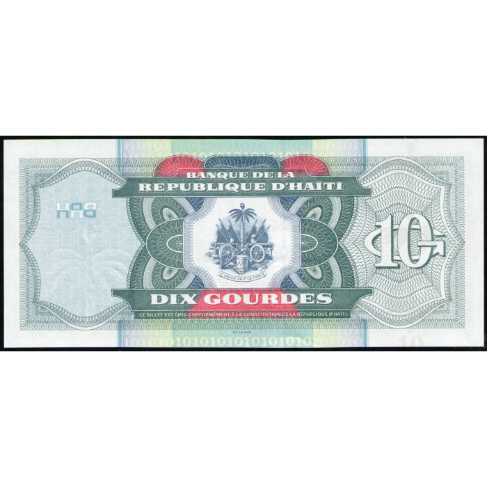 Гаити 10 Гурдов 2004 год , UNC 