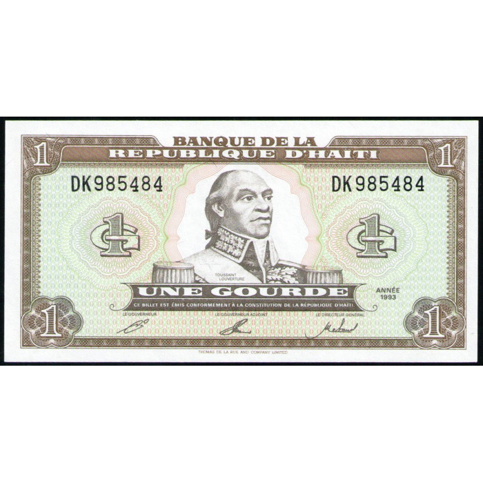 Гаити 1 Гурд 1993 год , UNC 