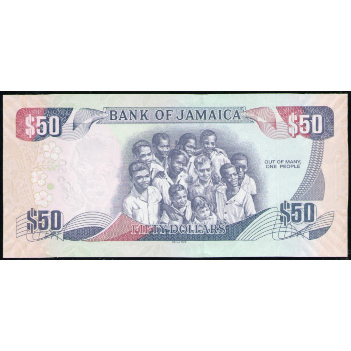 Ямайка 50 Долларов 2012 год , UNC , 50 лет независимости