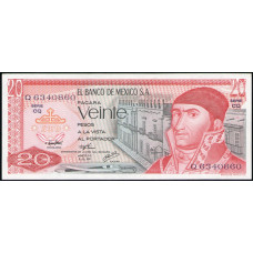 Мексика 20 Песо 1976 год , UNC