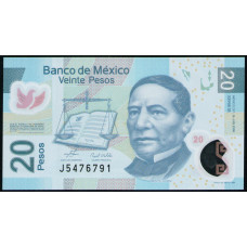 Мексика 20 Песо 2006 год , UNC , Полимер