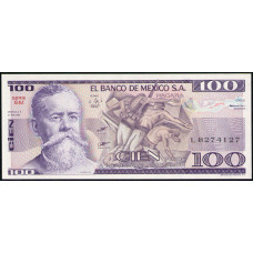 Мексика 100 Песо 1981 год , UNC