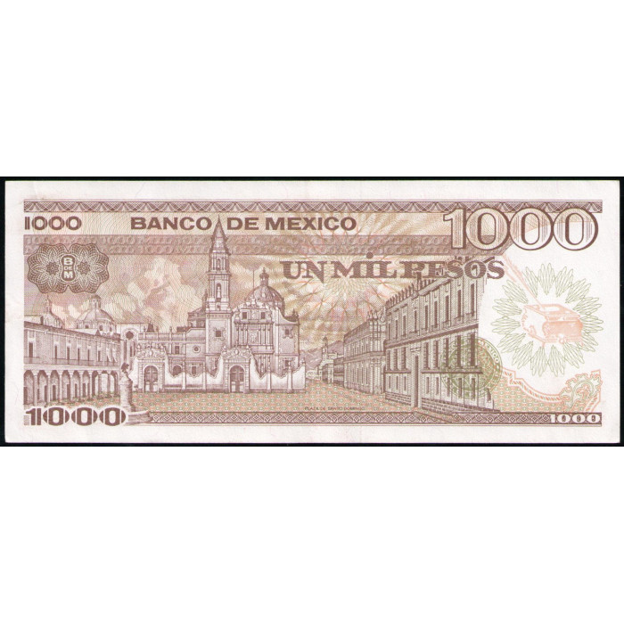 Мексика 1000 Песо 1985 год , АUNC