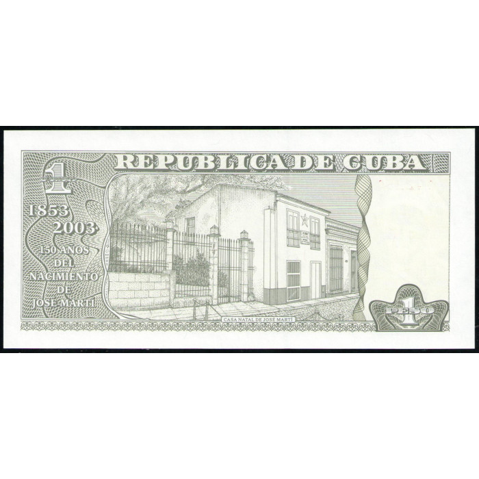 Куба 1 Песо 2003 год , UNC