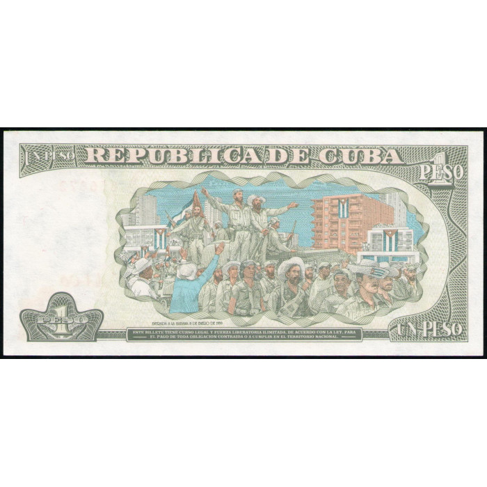 Куба 1 Песо 1995 год , UNC