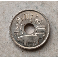 Испания 25 песет 1995 год , Кастилия и Леон