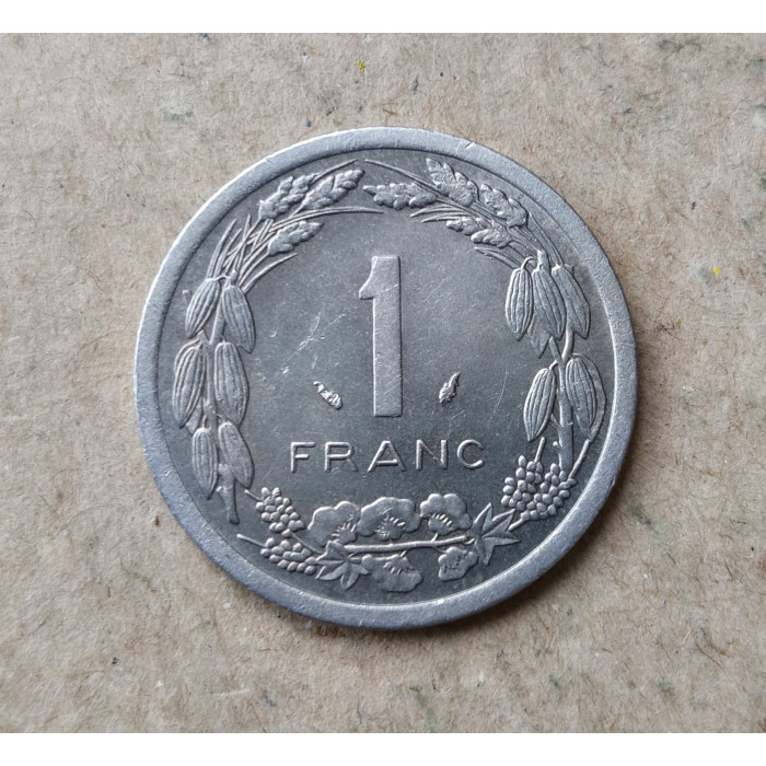 Центральная Африка 1 Франк 1976 год