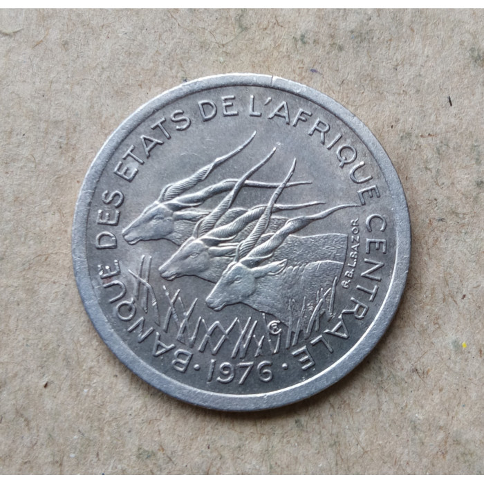 Центральная Африка 1 Франк 1976 год