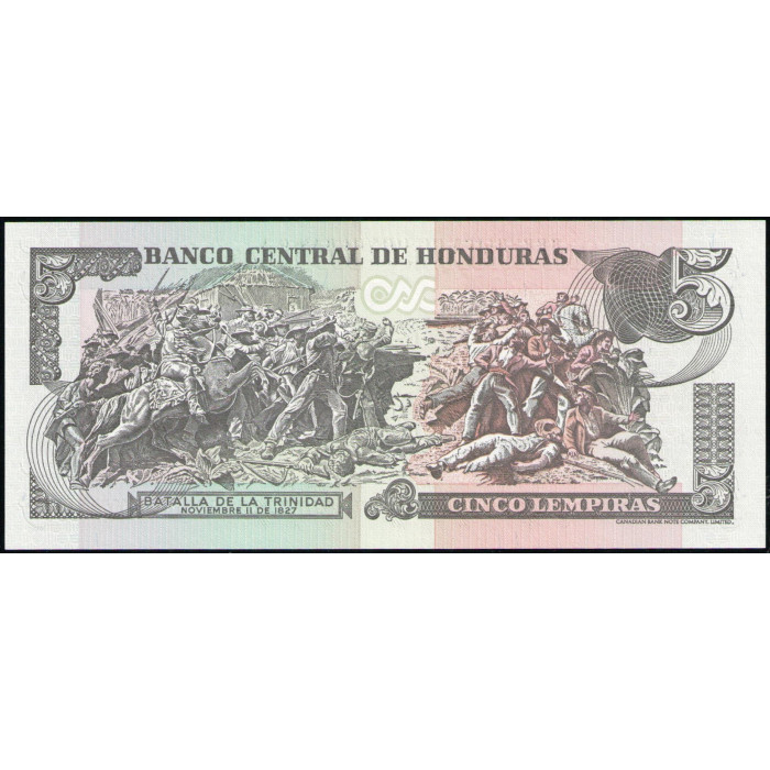 Гондурас 5 Лемпир 2004 год , UNC