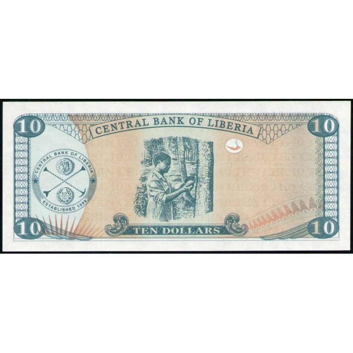 Либерия 10 Долларов 2009 год , UNC 