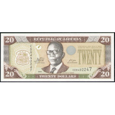 Либерия 20 Долларов 2009 год , UNC 