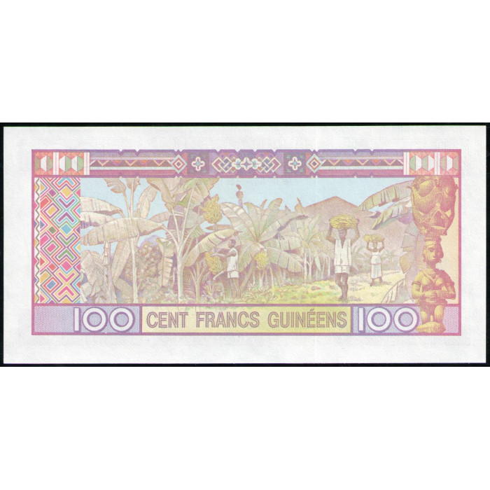 Гвинея 100 Франков 1985 год , UNC