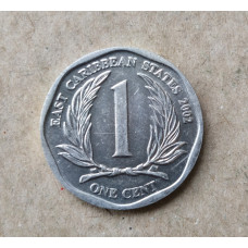 Восточные Карибы 1 Цент 2002 год 