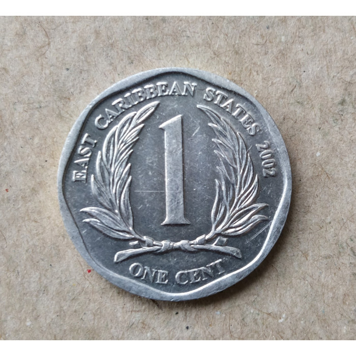 Восточные Карибы 1 Цент 2002 год 