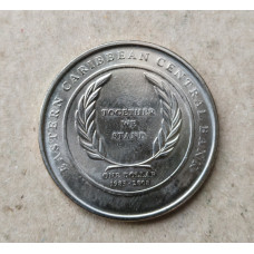 Восточные Карибы 1 Доллар 2008 год , 25 лет Восточно-Карибскому Центральному банку